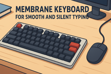 Membrane Keyboard for Smooth and Silent Typing