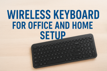 Wireless Keyboard for Office and Home Setup